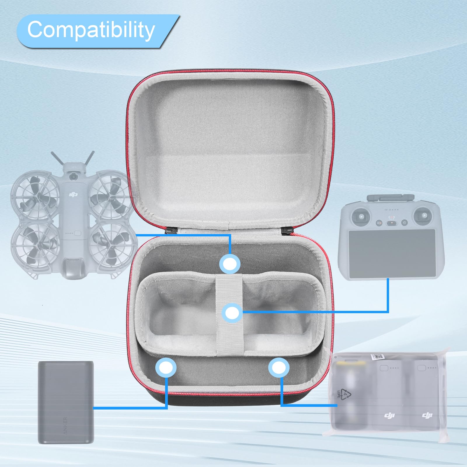 Étui portable pour DJI Neo 2 F - Drone Battery Case avis et prix